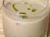 Recette Velouté de châtaignes aux champignons de paris et à l'huile de pistache