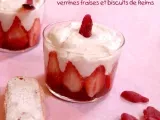 Recette Verrines roses au biscuits de reims