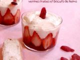 Recette Verrines roses au biscuits de reims