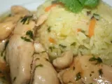 Recette Riz sauté aux légumes et à la pâte de curry vert