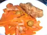 Recette Lapin aux carottes et olives vertes