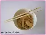 Recette Sucré salé de poulet aux pommes et aux champignons