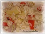 Recette Salade de riz au sesame et sa vinaigrette aux noix