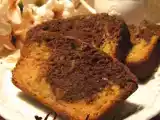 Recette Gâteau marbré aux patates douces