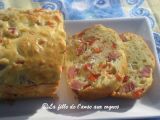 Recette Cake au jambon, boursin et poivron rouge