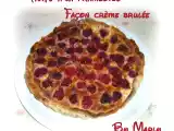 Recette Tarte à la framboise façon crème brûlée