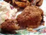 Recette Positive junk food ... ou le faux poulet frit (poulet pané au four)