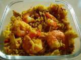 Recette Pulao de crevettes au safran - shrimp saffron pulao