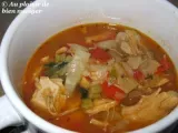 Recette Soupe repas toscane aux légumes et au poulet