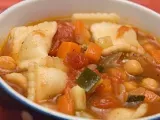 Recette Soupe aux légumes et aux raviolis