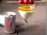 Recette Panna cotta, zeste de citron et gelée de coca cola