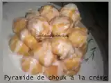 Recette Pyramide de choux à la crème