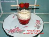 Recette Verrines de perles du japon au coulis de fruits rouges