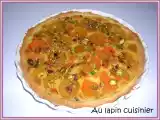 Recette Tarte amandine aux abricots et aux éclats de pistaches