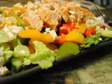 Recette Salade chaude de poulet à l'espagnole