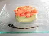 Recette Tartare de saumon fume sur lit de mousse d'avocat