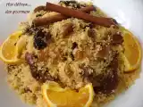 Recette Couscous aux fruits secs et a l'orange