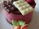 Recette Entremets individuels chocolat-framboises