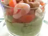 Recette Verrines guacamole crevettes