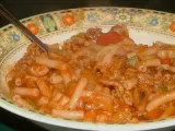 Recette Macaronis à la viande sauce tomate