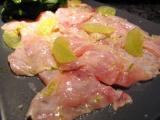 Recette Carpaccio de daurade au citron vert