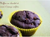 Recette Muffins gourmands au chocolat et écorces d'orange confites