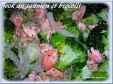 Recette Wok au saumon et brocolis