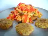 Recette Galets de saumon et risotto méridionnal