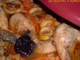 Recette Tajine de poulet, pruneaux et citrons confits