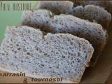 Recette Pain rustique au sarrasin et aux graines de tournesol, sans gluten ni lactose