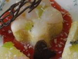 Recette Sushis au lait de coco, chocolat blanc et fruits exotiques