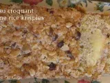Recette Gâteau croquant pomme rice krispies