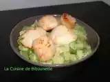 Recette Risotto de aux saint jacques et aux petits pois à la menthe (7pts)