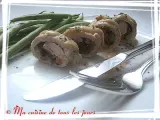 Recette Escalopes de porc farcies aux légumes, sauce au camembert