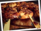 Recette Yakitori de crevettes marinées au citron vert et caramélisées