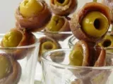 Recette Recette tapas : olives vertes aux anchois