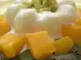 Recette Parfait citron vert à la mangue et kiwis