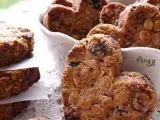 Recette Cookies aux flocons d'avoine noix raisins...