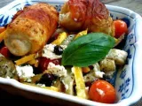 Recette Roulade de poulet & jambon italien au st môret & tomates séchées