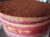 Recette Délice choco-framboise sur dacquoise amande