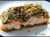 Recette Saumon en croûte aux herbes et sauce soja caramélisée