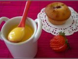 Recette Crème légère au jus de citron et limoncello, financier citronné au fruit rouge