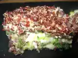 Recette Petits flans de quinoa rouge/courgettes au coeur fondant de chèvre