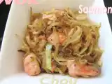 Recette Wok de chou au saumon