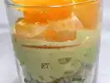 Recette Verrines de crabe à la crème d'avocat.