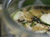 Recette Petit flan de courgettes à la menthe et au cumin.