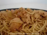 Recette Pâtes chinoises au poulet et sésame