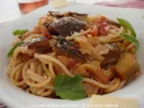 Recette Pasta à la sauce tomate et aux aubergines