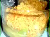 Recette Crumble-poire-kiwi-et-chocolat-en-verrines