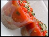 Recette Verrines tomates, olives & oeufs de lompe